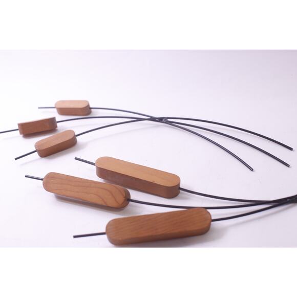 MCM, Cattail, Cat Tail, Wooden, Wall Decor, 1970s Wall Hanging, Wall Decor, Vint - Picture 2 of 3